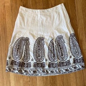 Ann Taylor embroidered skirt.